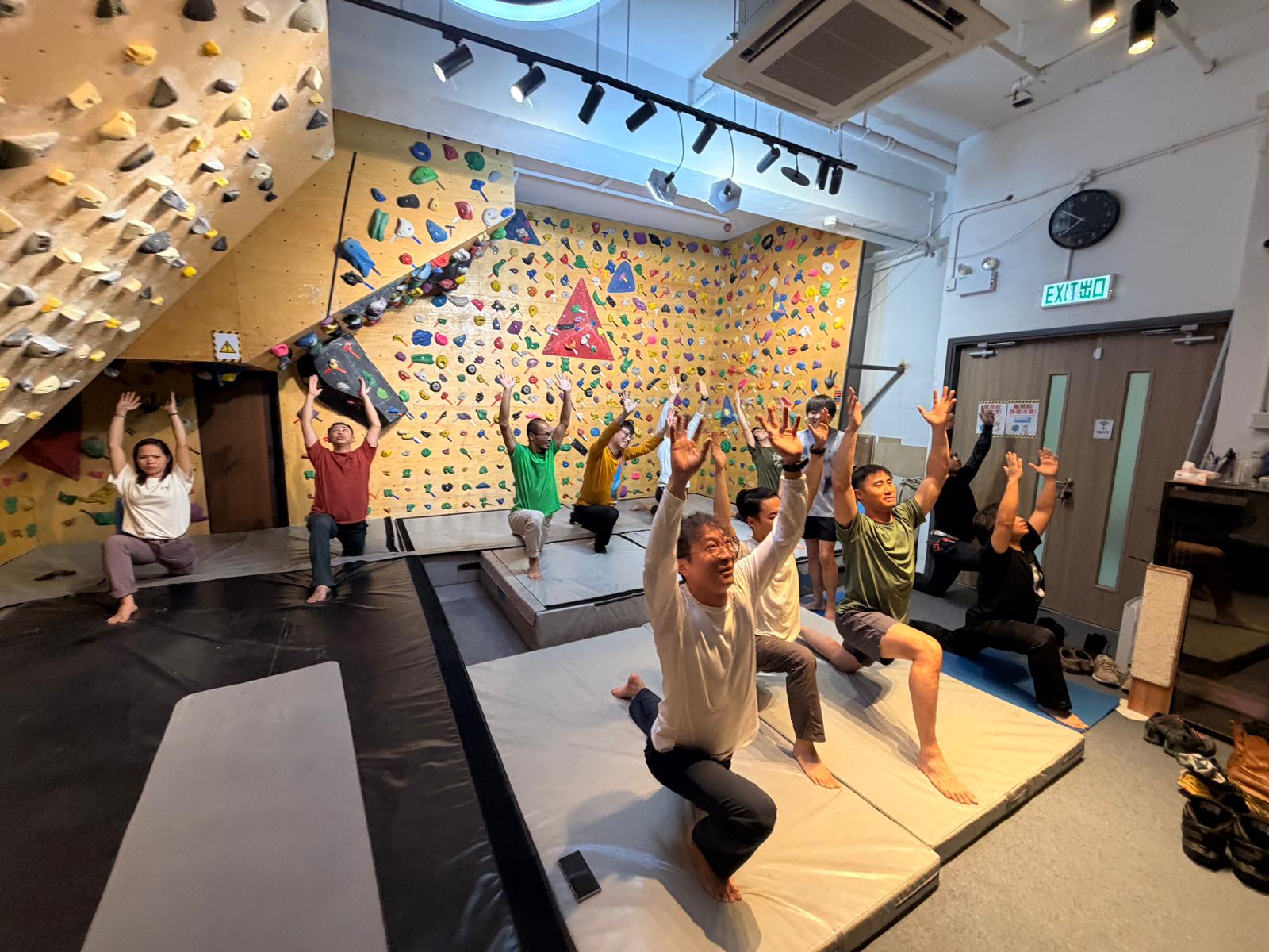 攀岩x瑜伽伸展專屬工作坊順利舉行